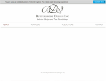 Tablet Screenshot of butterbrodtdesign.com